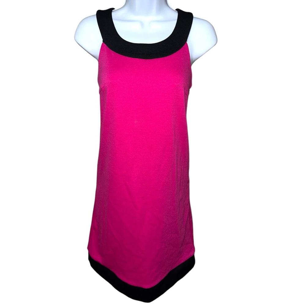 Women’s Ann Taylor Loft Shift Work/Office Dress - Magenta/Black - 0